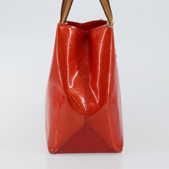 LOUIS VUITTON Monogram Vernis Reade PM Hand Bag Red Rouge M91088 - Picture 5 of 13